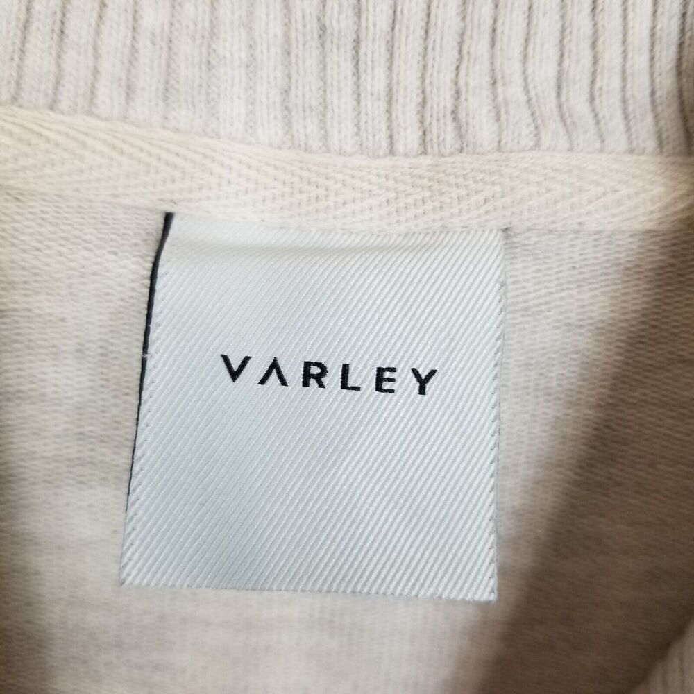 Varley Women Adelaine Pullover Sweatshirt Sz S Oatmeal Drawstring Waist Casual - Picture 5 of 6